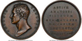 "Antonio Canova" bronze Medal 1823-Dated AU55 Brown NGC, 50mm. By Girometti. HID09801242017 © 2023 Heritage Auctions | All Rights Reserved