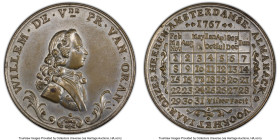 Willem V of Orange tin-plated brass Calendar Medal 1767 MS62 PCGS, Van Loon-398. HID09801242017 © 2023 Heritage Auctions | All Rights Reserved