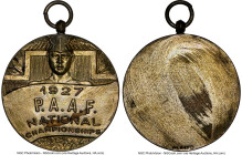 "P.A.A.F National Championship" silvered-bronze Medal 1927-Dated MS62 NGC, Honeycutt-183a. 37mm. HID09801242017 © 2023 Heritage Auctions | All Rights ...