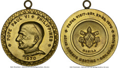 Republic gilt bronze "Manila Papal Visit" Medal 1970-Dated MS66 NGC, Honeycutt-666. 46mm. HID09801242017 © 2023 Heritage Auctions | All Rights Reserve...