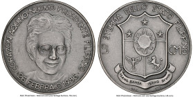 Republic silver "Corazon Aquino" Medal 1986 MS67 NGC, Honeycutt-802 (plate coin). 33mm. HID09801242017 © 2023 Heritage Auctions | All Rights Reserved