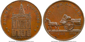 Angusshire. Dundee "Horse Drawn Cart" Farthing Penny Token 1797 MS63 Brown NGC, D&H-42. Edge: Plain. HID09801242017 © 2023 Heritage Auctions | All Rig...