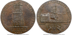 Angusshire. Dundee "Old Tower" 1/2 Penny Token 1795 MS64 Brown NGC, D&H-10. Edge: Payable At Warehouse HID09801242017 © 2023 Heritage Auctions | All R...