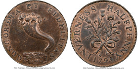 Invernesshire. Inverness "Concordia" 1/2 Penny Token 1794 MS63 Brown NGC, D&H-2. Edge: Payable.At.Mackintosh. HID09801242017 © 2023 Heritage Auctions ...