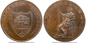 Lanarkshire. Glasgow copper 1/2 Penny 1795 MS64 Brown NGC, D&H-6a. Edge: MILLED. HID09801242017 © 2023 Heritage Auctions | All Rights Reserved