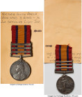 British Colony. Victoria silver "Anglo-Boer War" Medal ND (1899-1902) XF, 97mm (length; including ribbon). 45.21gm. Awarded (edge inscription) to a Pr...