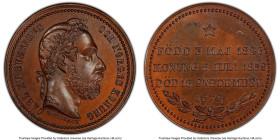 Carl XV bronzed copper Specimen "Death" Medal 1872 SP64 PCGS, Grav-1873. HID09801242017 © 2023 Heritage Auctions | All Rights Reserved