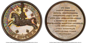 Zurich. Canton silver Specimen "600th Anniversary of Habsburg Rule" Medal 1864 SP64 PCGS, SM-515. A spectacular silver striking of this wondrously des...