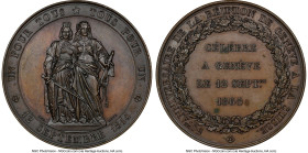 Confederation bronze "Reunion 50th Anniversary" Medal 1864 MS62 Brown NGC, SM-1569a. 46mm. By Bovy / Dorer. HID09801242017 © 2023 Heritage Auctions | ...