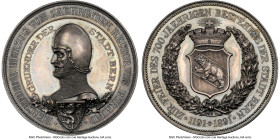 Confederation silver "Bern 700th Anniversary" Medal 1891 MS63 NGC, 50mm. Accompanied by original case of issue. HID09801242017 © 2023 Heritage Auction...