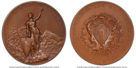 Confederation bronzed copper Specimen "Glarus Shooting Festival" Medal 1892 SP66 PCGS, Richter-808e. 45mm. By Huguenin Frères. HID09801242017 © 2023 H...