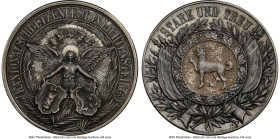 Confederation silver "St. Gallen-Lichtensteig Shooting Festival" Medal 1897 MS65 NGC, Richter-1170a. 33mm. By J. Stauffacher and P. Ströhlin & cie. KA...