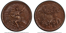 Confederation bronze "Independence Centennial Vaud" Medal 1897 MS65 Brown PCGS, 32mm. Only two finer at PCGS. HID09801242017 © 2023 Heritage Auctions ...