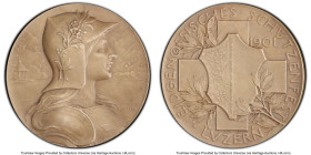 Confederation silver Specimen Matte "Luzern Shooting Festival" Medal 1901 SP65 PCGS, Richter-879b. By Hans Frei. HID09801242017 © 2023 Heritage Auctio...
