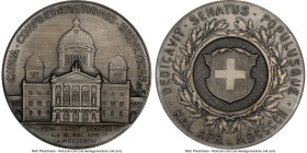 Confederation silver "Bern Parliament Building'' Medal 1902 MS66 Matte NGC, Martin-41. 55mm. By F. Homberg. Sold with box. HID09801242017 © 2023 Herit...