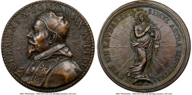 Clement X bronze "Immaculate Conception" Medal 1673-Dated AU58 Brown NGC, Miselli-42. HID09801242017 © 2023 Heritage Auctions | All Rights Reserved