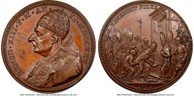 Benedict XIII bronze "Holy Door" Medal Anno II (1725) MS63 Brown NGC, Wurzbach-638. HID09801242017 © 2023 Heritage Auctions | All Rights Reserved
