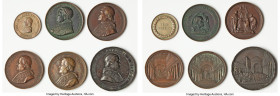 Pius IX (1846-1870) 6-Piece Lot of Assorted bronze Medals, Sold as is, no returns. From the Meduno Collection HID09801242017 © 2023 Heritage Auctions ...