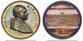 Pius XI silver Specimen "Gregorian University" Medal 1924 SP62 PCGS, Bartolotti-924, Rinaldi-118. 44mm. By Mistruzzi. PIVS XI PONT MAX ANNO III Pope b...