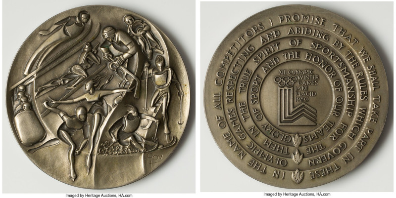 International Olympic Committee cupro-nickel "Lake Placid Olympic Games 1980" Me...