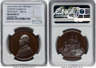 Pair of Certified Assorted bronze Medals MS66 Brown NGC, 1) Italy: Vittorio Emanuelle II Prooflike "Giuseppe Garibaldi" Medal ND, 38mm. By Drentwett. ...