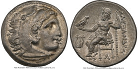 MACEDONIAN KINGDOM. Alexander III the Great (336-323 BC). AR drachm (17mm, 4.44 gm, 11h). NGC Choice AU 5/5 - 4/5. Late lifetime-early posthumous issu...