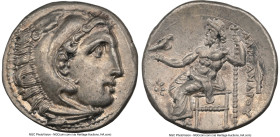 MACEDONIAN KINGDOM. Alexander III the Great (336-323 BC). AR drachm (18mm, 4.23 gm, 11h). NGC Choice AU 4/5 - 4/5. Posthumous issue of Colophon, ca. 3...