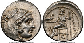 MACEDONIAN KINGDOM. Alexander III the Great (336-323 BC). AR drachm (16mm, 11h). NGC AU, brushed. Early posthumous issue of Sardes, ca. 323-319 BC. He...