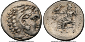 MACEDONIAN KINGDOM. Alexander III the Great (336-323 BC). AR drachm (16mm, 6h). NGC Choice VF. Lifetime issue of Sardes, ca. 334-323 BC. Head of Herac...