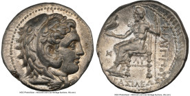 MACEDONIAN KINGDOM. Philip III Arrhidaeus (323-317 BC). AR tetradrachm (22mm, 17.20 gm, 8h). NGC Choice XF 5/5 - 4/5, Fine Style. Lifetime issue of Ba...