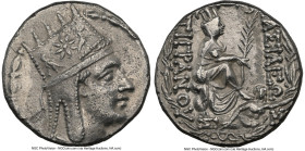 ARMENIAN KINGDOM. Tigranes II the Great (95-56 BC). AR tetradrachm (22mm, 15.46 gm, 12h). NGC Choice XF 4/5 - 3/5. Tigranocerta, ca. 80-68 BC. Diademe...