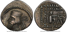 PARTHIAN KINGDOM. Artabanus IV (ca. AD 10-38). AR drachm (20mm, 3.69 gm, 1h). NGC Choice VF 5/5 - 4/5. Ecbatana. Diademed bust of Artabanus IV left, w...