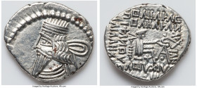 PARTHIAN KINGDOM. Pacorus I (ca. AD 78-120). AR drachm (21mm, 3.65 gm, 12h). Choice XF, tooled. Ecbatana. Bust of Pacorus I left, with long pointed be...