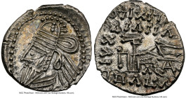 PARTHIAN KINGDOM. Osroes II (ca. AD 190-208). AR drachm (19mm, 3.65 gm, 11h). NGC MS 5/5 - 4/5. Ecbatana, ca. AD 190. Diademed, draped bust of Osroes ...
