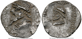 ELYMAIS KINGDOM. Kamnaskires V (ca. 54-32 BC). AR tetradrachm (26mm, 11h). NGC Choice VF. Seleucia ad Hedyphon. Diademed, draped bust of Kamnaskires V...