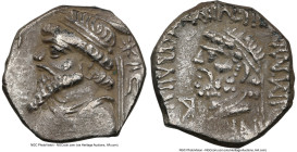 ELYMAIS KINGDOM. Kamnaskires V (ca. 54-32 BC). AR tetradrachm (24mm, 11h). NGC Choice VF. Seleucia ad Hedyphon. Diademed, draped bust of Kamnaskires V...