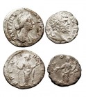 IMPERIO ROMANO LOTES DE CONJUNTO Lote de 2 monedas. Denario. AR. Faustina Hija y Septimio Severo. MBC-