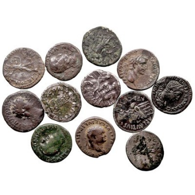 IMPERIO ROMANO LOTES DE CONJUNTO Lote de 13 monedas. Denario. AR. Algunos forrad...