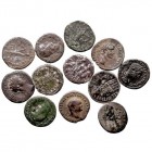 IMPERIO ROMANO LOTES DE CONJUNTO Lote de 13 monedas. Denario. AR. Algunos forrados. Interesante. BC+ a RC