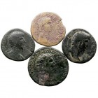 IMPERIO ROMANO LOTES DE CONJUNTO Lote de 4 monedas. Sestercio. AE. Claudio, Nerón, Aelio y Lucio Vero. Muy comercial. BC+ a BC-