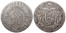 MONARQUÍA ESPAÑOLA FERNANDO VII AR-25. Medalla de Proclamación en Madrid, 24 Agosto 1808. 5,71 g. H.2. BC+