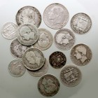CENTENARIO DE LA PESETA LOTES DE CONJUNTO Lote de 15 monedas. AR. 50 Céntimos (3), Peseta (10) y 2 Pesetas (2) MBC- a BC-