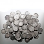 CENTENARIO DE LA Peseta LOTES DE CONJUNTO 50 Céntimos. AR. Lote de 88 monedas. 1880 (24), 1881 (6), 1885 (3), 1892 (8), 1894, 1900 (10), 1904 (22), 19...