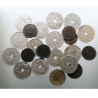 CENTENARIO DE LA Peseta ALFONSO XIII Lote de 23 monedas. AE. 2 Céntimos 1904, 1905 (5), 1911; 25 Céntimos 1925 (2), 1927 (9), 1934 (3); Peseta 1937 (2...