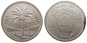 MONEDAS EXTRANJERAS IRAK Dinar. AR. 1972. 25 Aniversario del Banco Central. KM.137. Brillo original. SC-