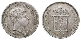 MONEDAS EXTRANJERAS ITALIA Fernando II. 10 Granas. AR. 1832. Nápoles & Sicilia. C.150. MBC+