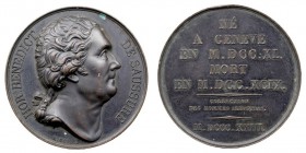 MEDALLAS FRANCIA AE-40. Horace Benedict de Saussure, 1823. Grabador Bocy. EBC-