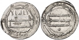 * AH 189. Califato Abasida de Bagdad. Harun al-Rashid. Medina al-Salam. Dirhem. (S.Album 219.2) (Lavoix 839). 2,93 g. MBC.