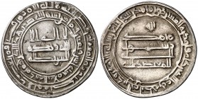* AH 282. Califato Abasida de Bagdad. Al-Mutadid. Medina al-Salam. Dirhem. (S.Album 242) (Lavoix 1060). 3,07 g. EBC-.