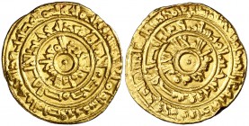 * AH 358. Fatimidas de Egipto y Siria. Al-Mu'izz Abu al-Tamim. Al-Mansuriya. Dinar. (S.Album 697.1). 4,14 g. EBC-.